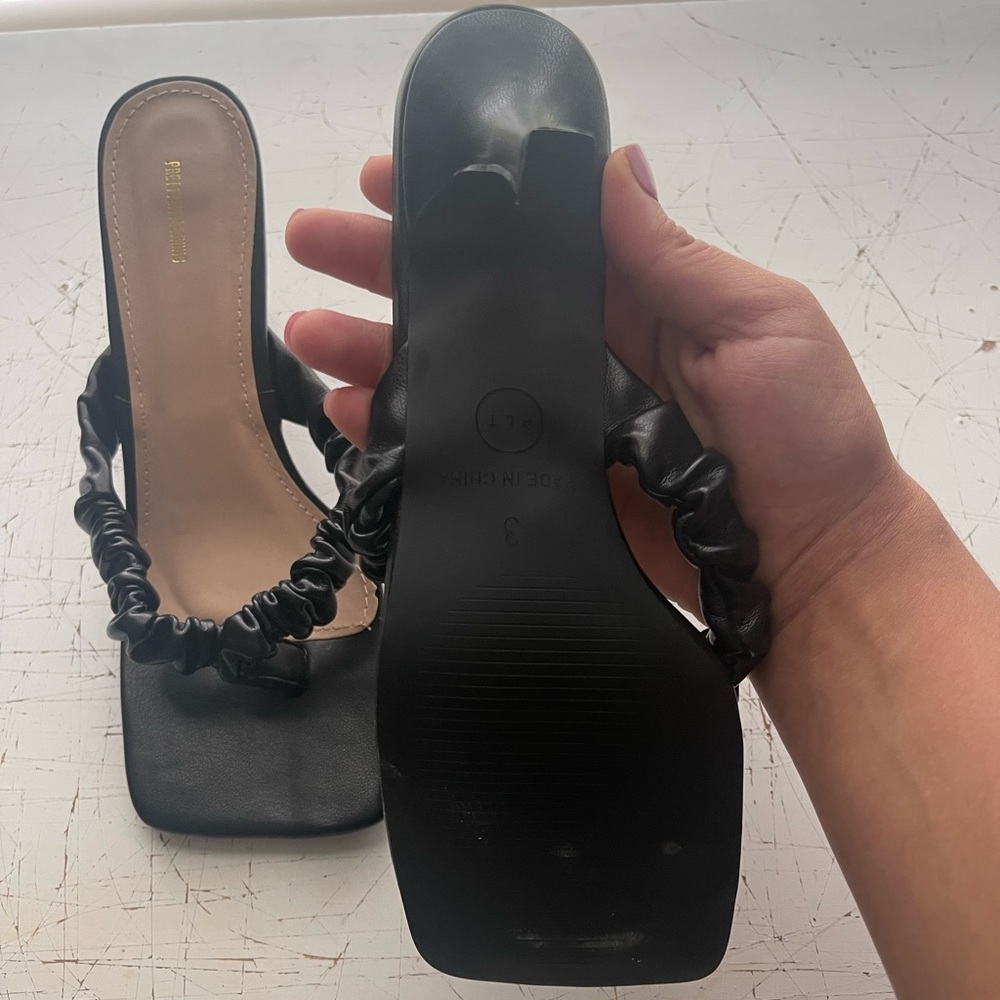 PLT ruched square toe heels - Picture 4 of 4